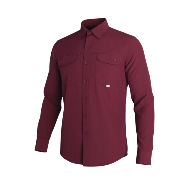 Camisa RIVAS® Slim Vino Hombre