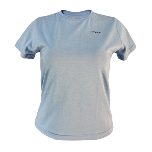 Camisa RIVAS® 50% Poliester 50% Algodón Plumbago Dama