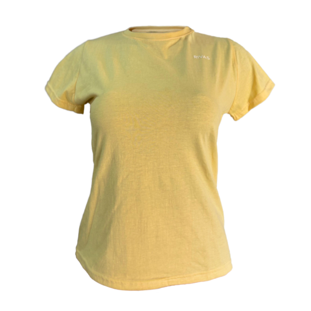 Camisa RIVAS® 50% Poliéster 50% Algodón Amarilla Dama