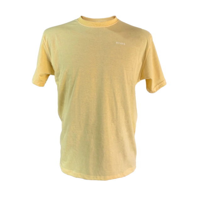 Camisa RIVAS® 50% Poliéster 50% Algodón Amarillo Caballero