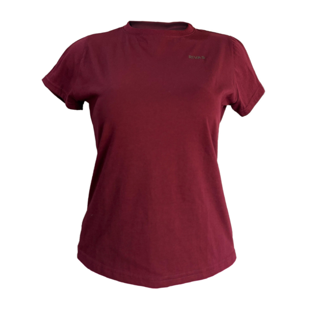 Camisa RIVAS® 50% Poliéster 50% Algodón Vino Dama