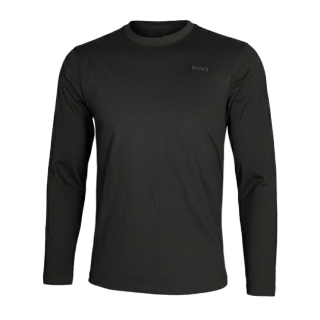 Camisa RIVAS® Poliester-Algodón M/L Negro