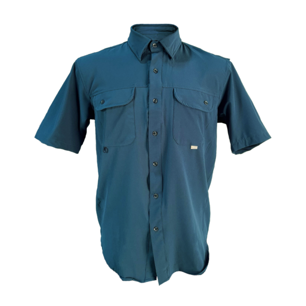 Camisa RIVAS® Outdoor Slim M/C Petroleo Caballero