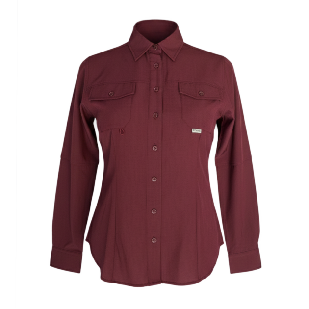Camisa RIVAS® Outdoor Slim Vino Dama