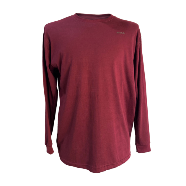 Camisa RIVAS® 50% Poliester 50% Algodón M/L Vino