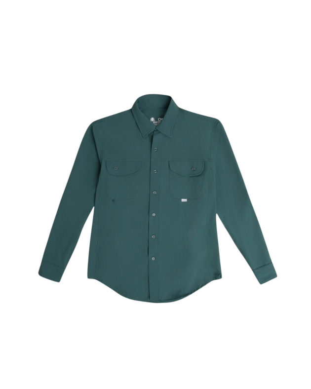 Camisa Corp Verde Botella Slim