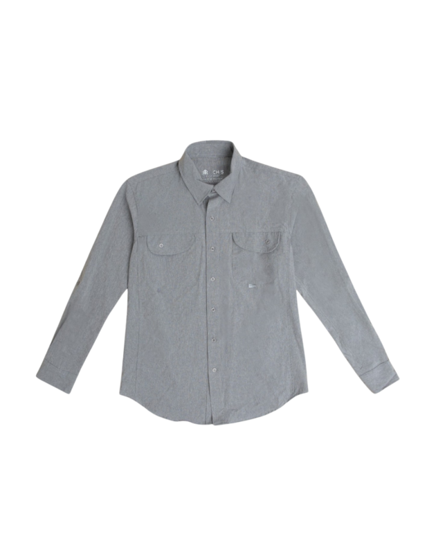 Camisa Corp Gris Clasic Slim