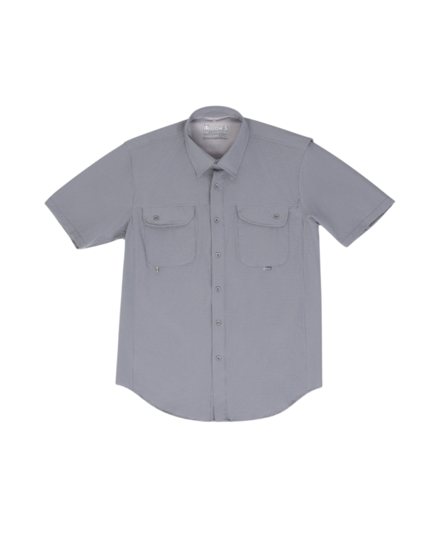 Camisa Outdoor Gris Perla Recta