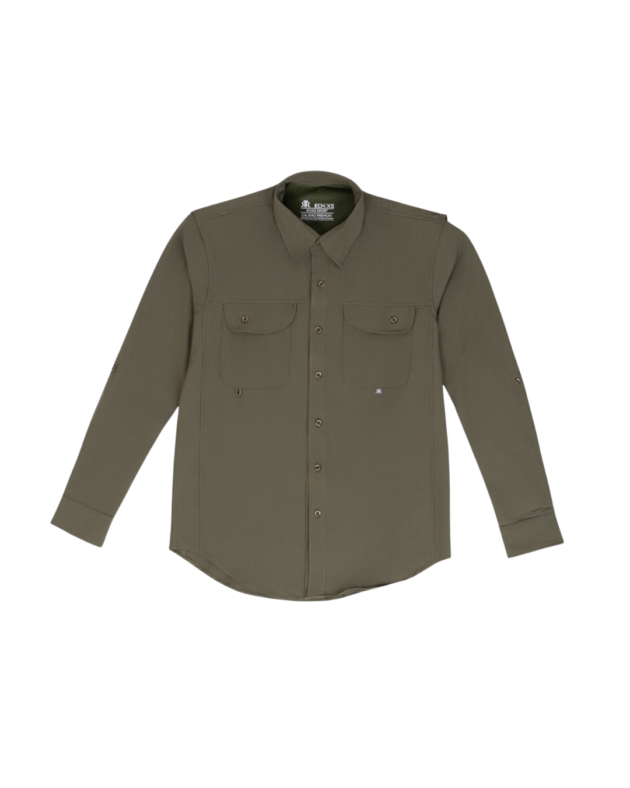 Camisa Outdoor Verde Militar Slim