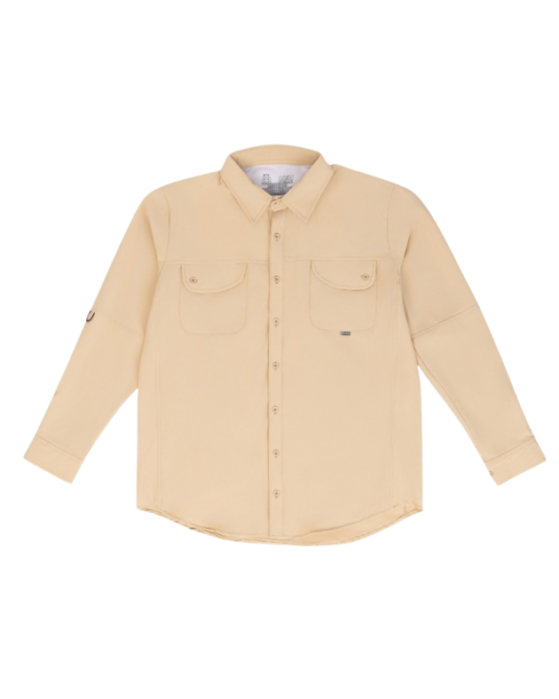 Camisa Outdoor Pale Kaki Recta