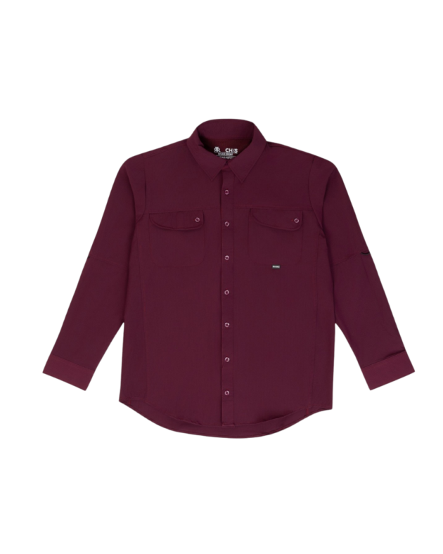 Camisa Outdoor Vino Recta